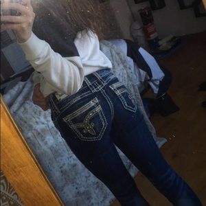 Rock Revival Dark Wash Skinny Jeans